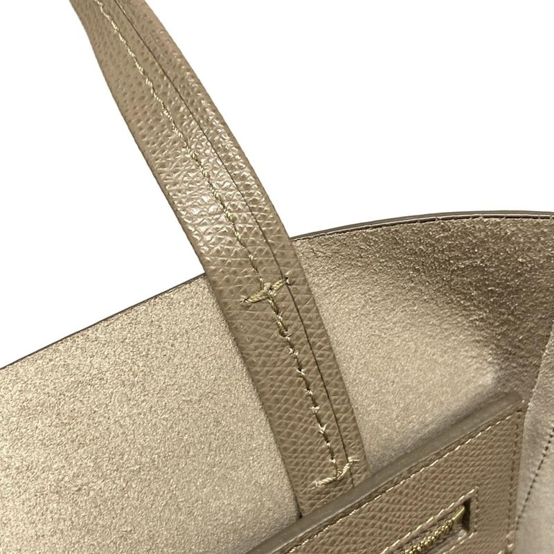 Celine Tote Bag Bertical Cabas Small Beige Leather
