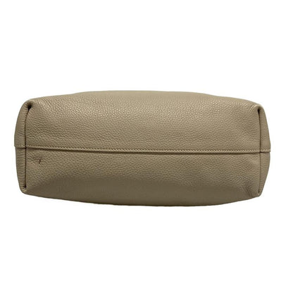 Prada Tote Bag Grey Leather Tag Leather