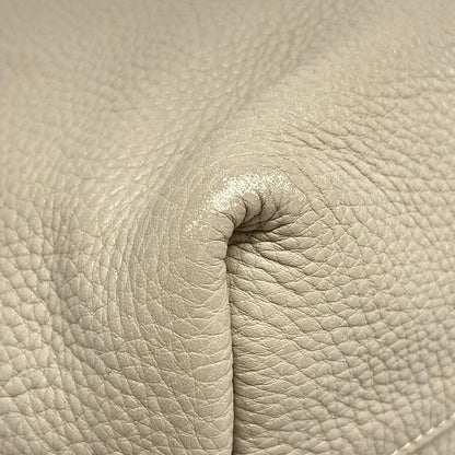 Prada Tote Bag Grey Leather Tag Leather