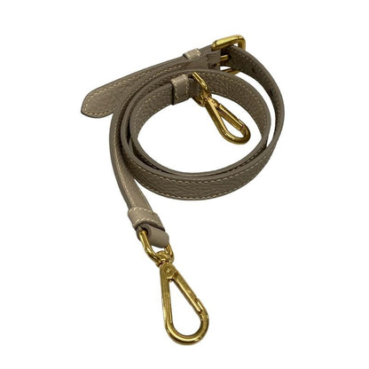 Prada Tote Bag Grey Leather Tag Leather