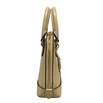 Gucci Handbag Horsebit 640716 Beige Leather
