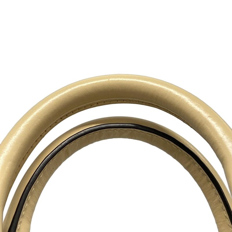 Gucci Handbag Horsebit 640716 Beige Leather