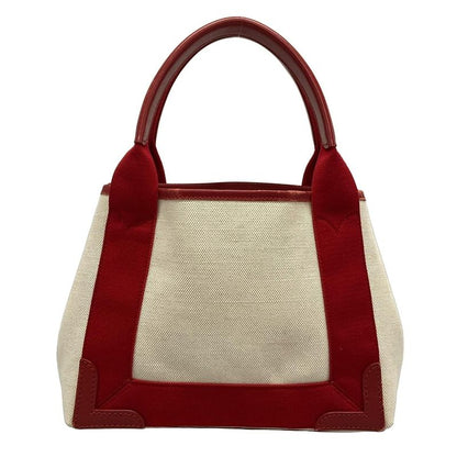 Balenciaga Tote Bag Navy Cabas Su XS 390346 Ivory and Red Leather