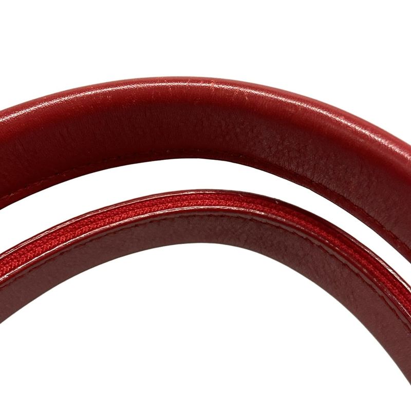 Balenciaga Tote Bag Navy Cabas Su XS 390346 Ivory and Red Leather