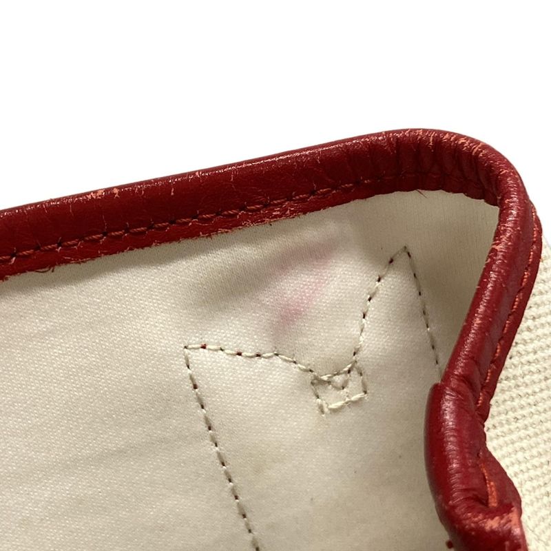 Balenciaga Tote Bag Navy Cabas Su XS 390346 Ivory and Red Leather