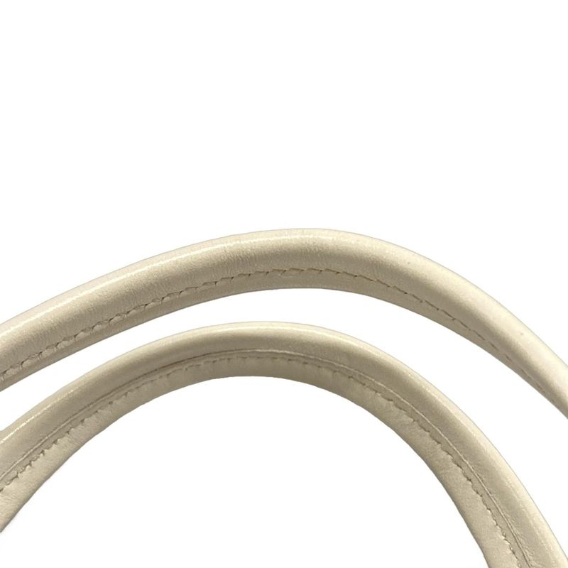 Prada Tote Bag White Leather