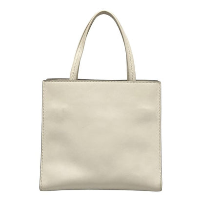 Prada Tote Bag White Leather