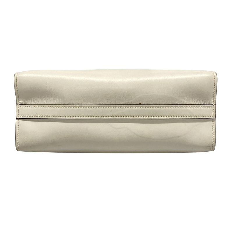 Prada Tote Bag White Leather