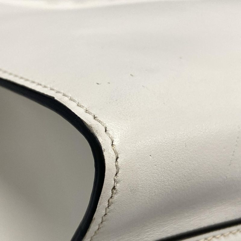 Prada Tote Bag White Leather