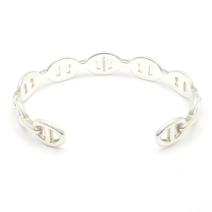 Hermes Bangle Chaine D'ancre Anchene Silver Size: Sh