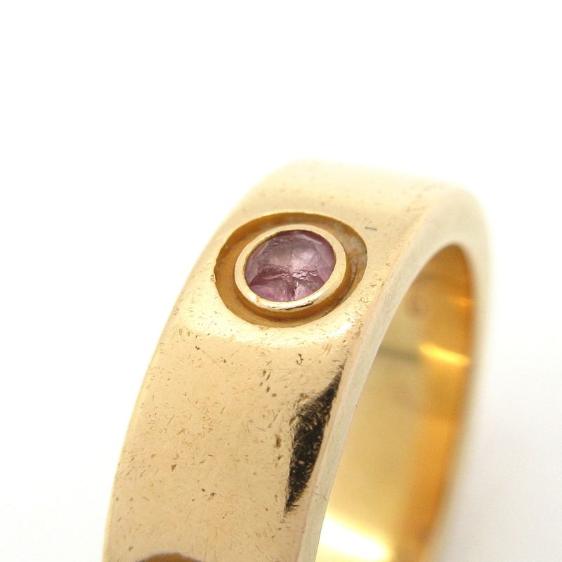 Cartier Ring 49 Love B4064452 18k Pink Gold×pink Sapphire 1p Sapphire