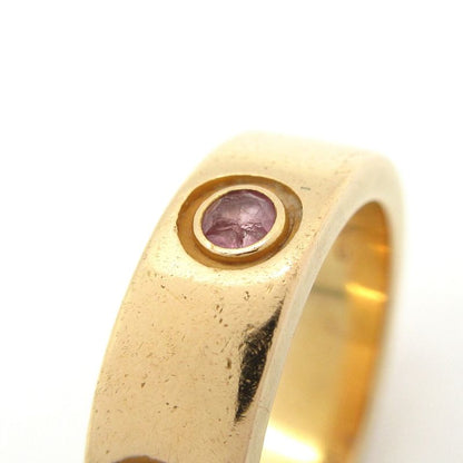 Cartier Ring 49 Love B4064452 18k Pink Gold×pink Sapphire 1p Sapphire