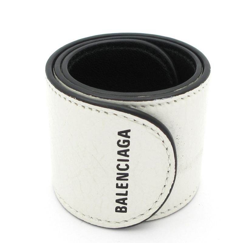 Balenciaga Bracelet Cycle Bracelet 483272 Leather White