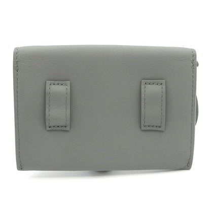 Dior Christian Dior Coin Case Saddle Gray Leather