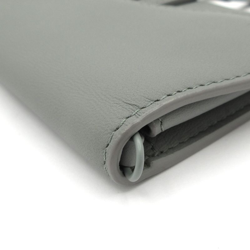 Dior Christian Dior Coin Case Saddle Gray Leather