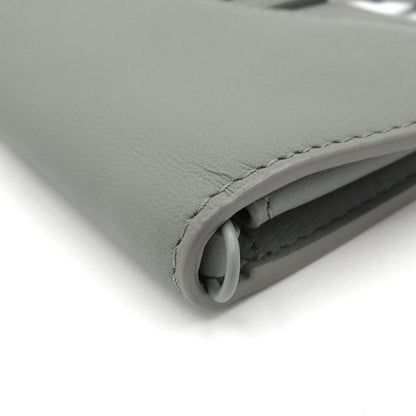 Dior Christian Dior Coin Case Saddle Gray Leather