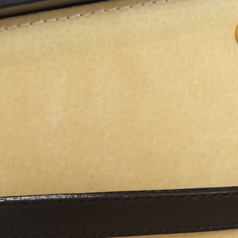 Fendi Trunk Pecan Business Bag PVC Leather Women