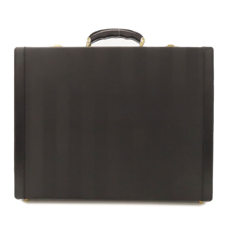 Fendi Trunk Pecan Business Bag PVC Leather Women