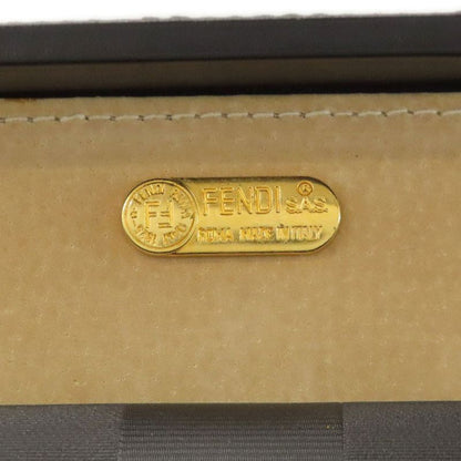 Fendi Trunk Pecan Business Bag PVC Leather Women