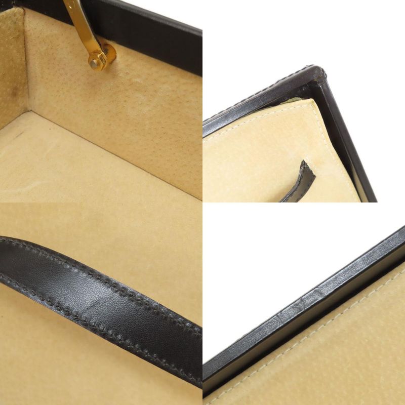 Fendi Trunk Pecan Business Bag PVC Leather Women