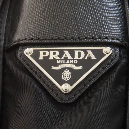 Prada V166 Messenger Bag Logo Hardware Shoulder Bag Nylon Women