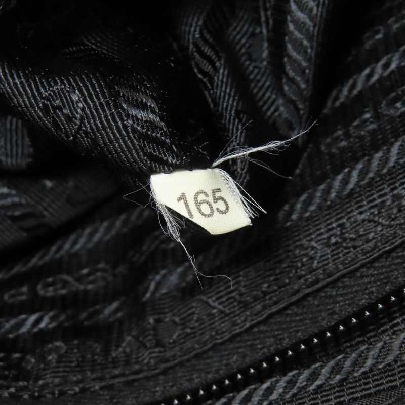 Prada V166 Messenger Bag Logo Hardware Shoulder Bag Nylon Women