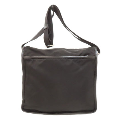 Prada V166 Messenger Bag Logo Hardware Shoulder Bag Nylon Women