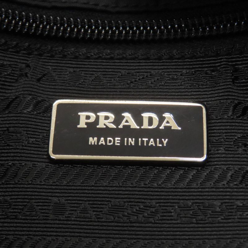 Prada V158 Messenger Bag Logo Hardware Shoulder Bag Nylon Women