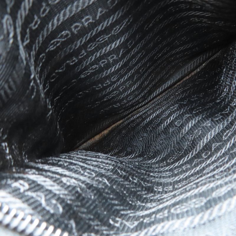 Prada Messenger Bag Logo Hardware Shoulder Bag Nylon Women