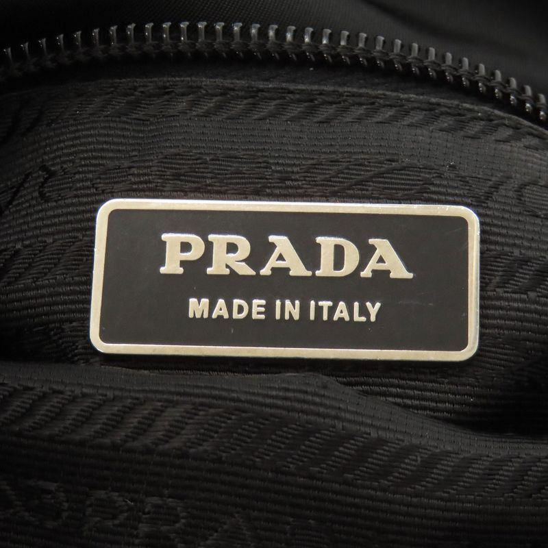 Prada Messenger Bag Logo Hardware Shoulder Bag Nylon Women