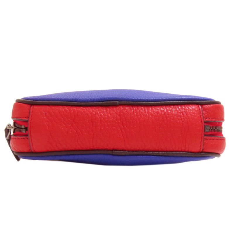 Fendi Logo Shoulder Bag Leather Women