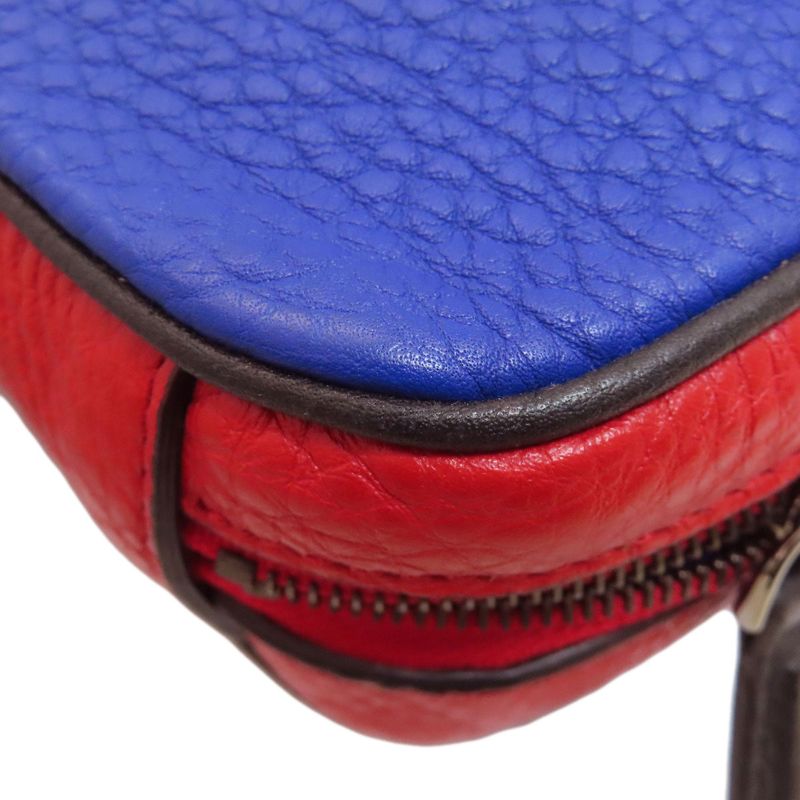 Fendi Logo Shoulder Bag Leather Women