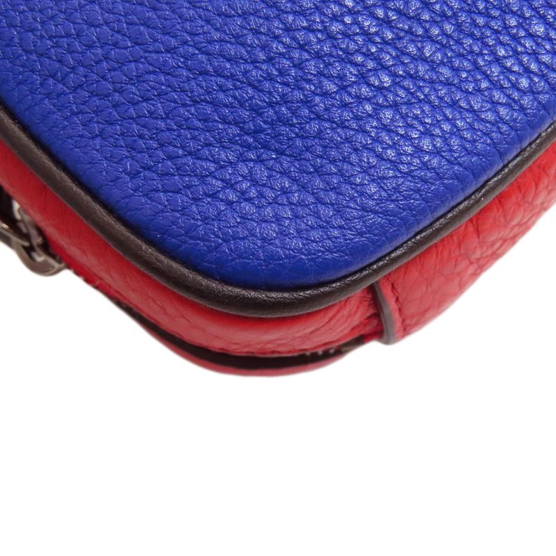 Fendi Logo Shoulder Bag Leather Women