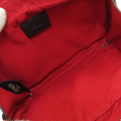 Fendi Logo Shoulder Bag Leather Women