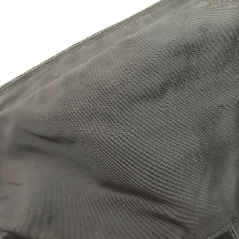 Prada Logo Hardware Shoulder Bag Nylon Women