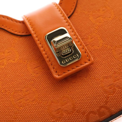 Gucci GG Canvas Moonside Mini Shoulder Bag Orange Canvas and Leather 786035