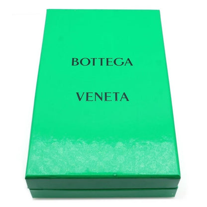 Bottega Veneta Intrecciato Cassette Round Long Wallet Long Wallet Green Leather