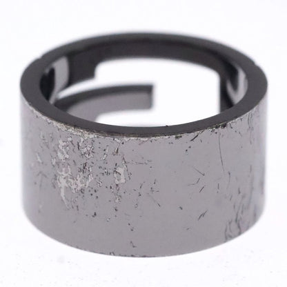 Gucci G Logo Ring Dark Silver Gunmetal Ag925
