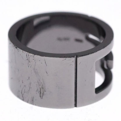 Gucci G Logo Ring Dark Silver Gunmetal Ag925