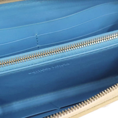 Bottega Veneta Intrecciato Leather Wallet Long Wallet White