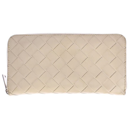 Bottega Veneta Intrecciato Leather Wallet Long Wallet White