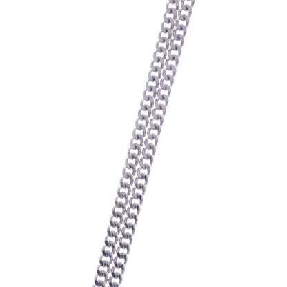 Dior Pendant Necklace Leta Ring Logo Icon Pendant Necklace Silver Chain