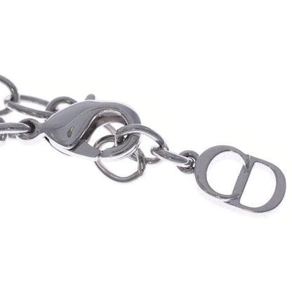 Dior Pendant Necklace Leta Ring Logo Icon Pendant Necklace Silver Chain