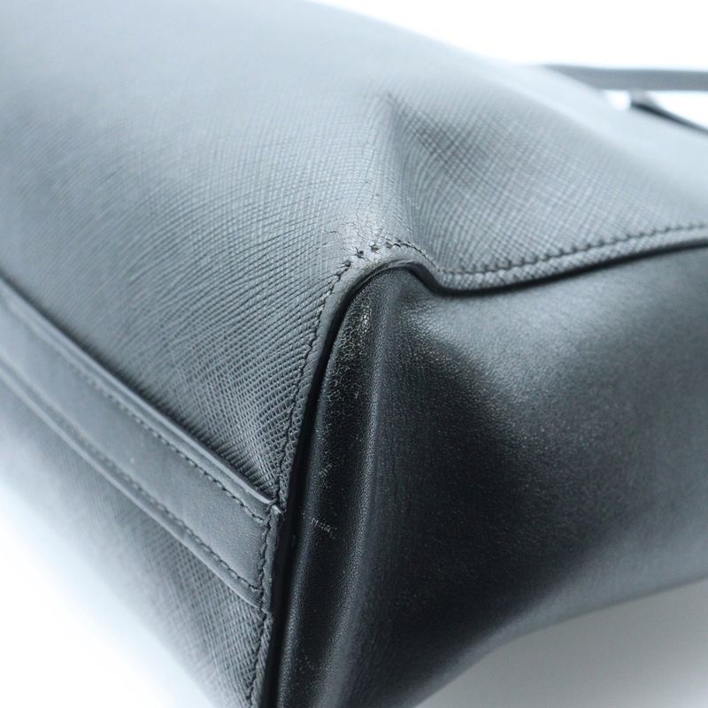 Prada 2way Handbag Shoulder Bag Leather Black 1ba113