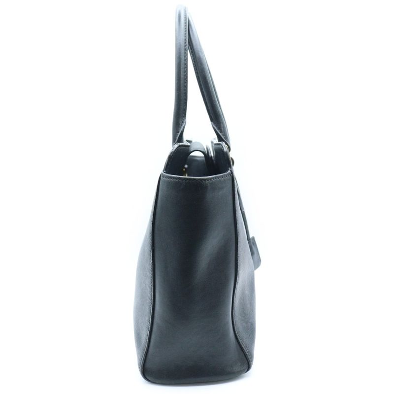 Prada 2way Handbag Shoulder Bag Leather Black 1ba113