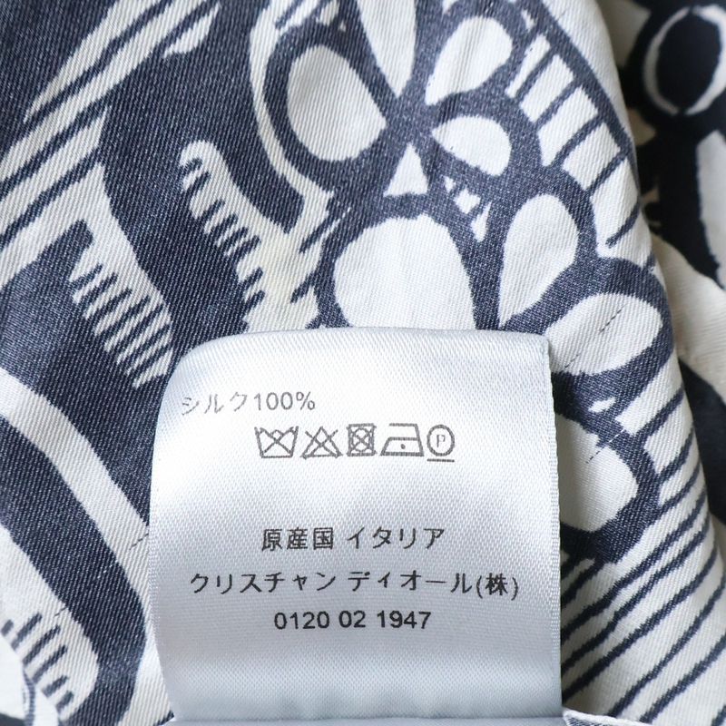 Dior Homme 20aw×shaw N Stuss Y Shaw N Stuss Y Collaboration Floral Logo Print Silk