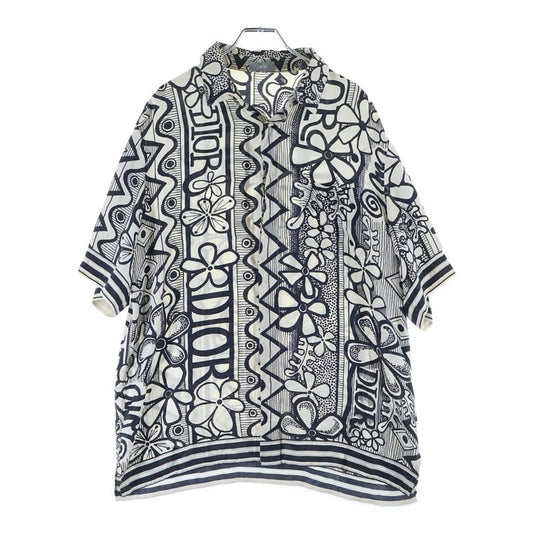 Dior Homme 20aw×shaw N Stuss Y Shaw N Stuss Y Collaboration Floral Logo Print Silk