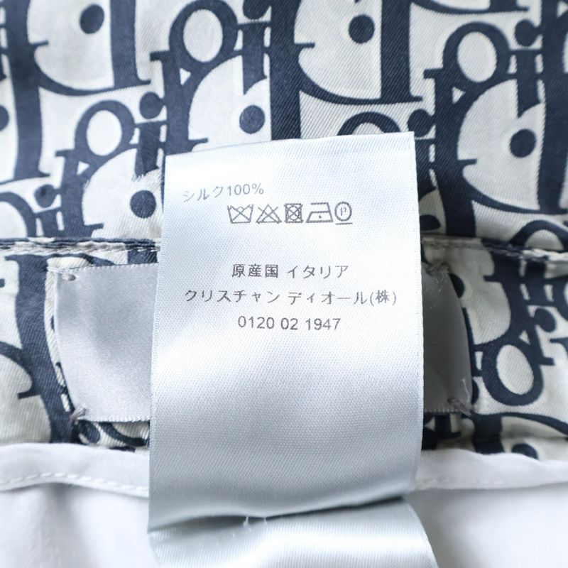 Dior Homme 20ss Oblique Bermuda Shorts Oblique Allover Silk Bermuda Shorts