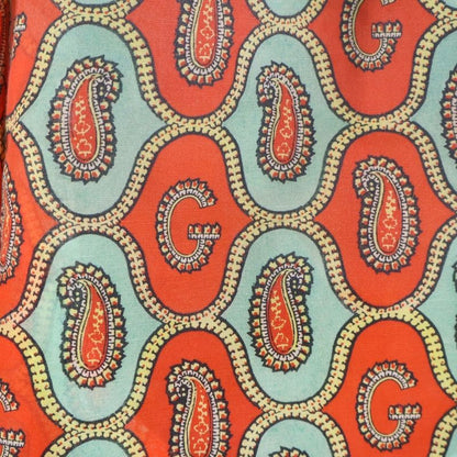 Gucci 21aw G Paisley Linen All-Over Pattern Half Pants Shorts Orange 654233