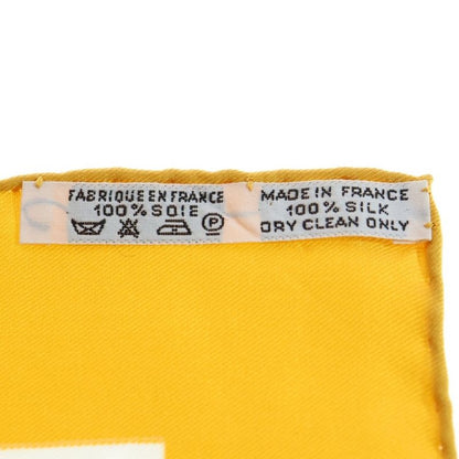 Hermes Carré 40 Brides de Gala Silk Scarf Yellow